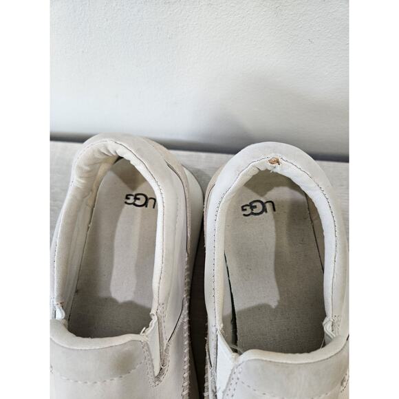 Ugg Marin Slip On Platform Size 10 Cream Canvas Shoes - Picture 5 of 13
